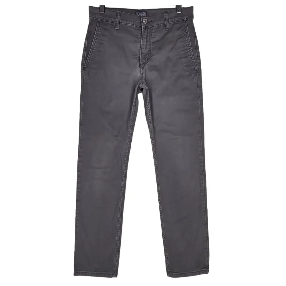 LEVI’S DARK GRAY CHINO PANTS – W29 L30 – STRAIGHT LEG – COTTON STRETCH BLEND